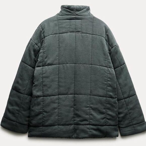 ZARA DOUBLE BREASTED QUILTED BOHO JACKET ZW COLLECTION - Picture 7 of 12